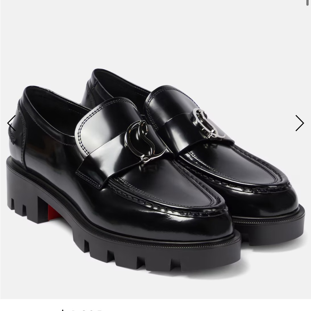 CHRISTIAN LOUBOUTIN
CL Moc Lug leather loafers